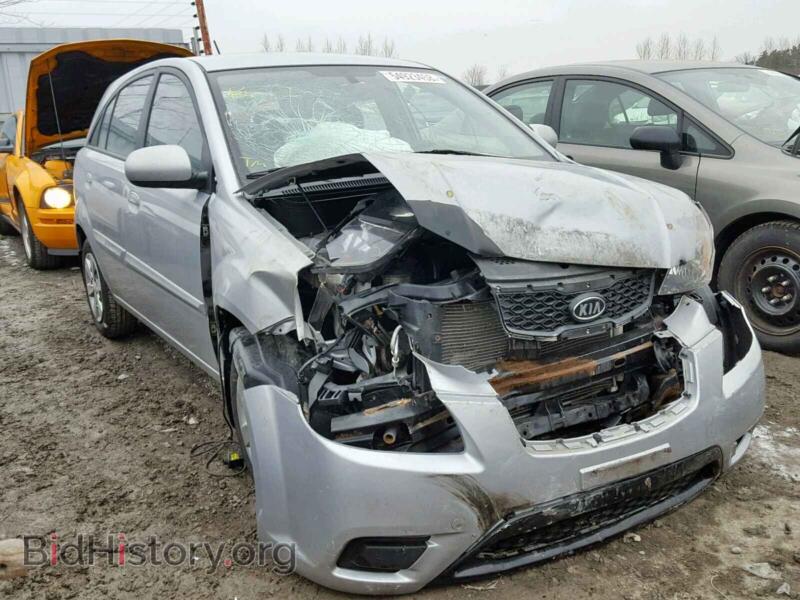 2011 Kia RIO BASE (VIN KNADH5B32B6830216) — photo 1 of 10, Copart, damage: frame damage