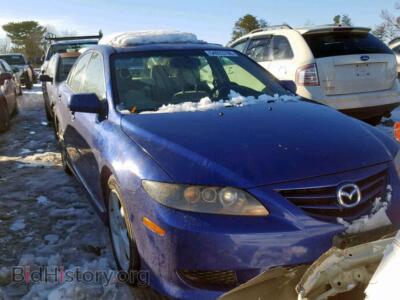 2005 Mazda 6 6 S, синий — VIN 1YVHP84D655M12972, Copart