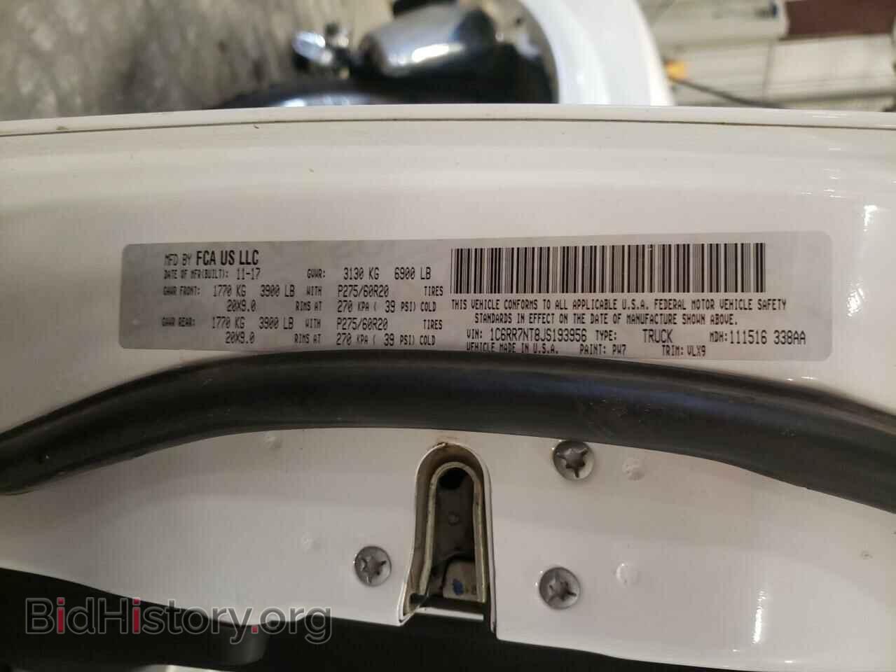 2018 RAM 1500 - VIN: 1C6RR7NT8JS193956 - Фото 12