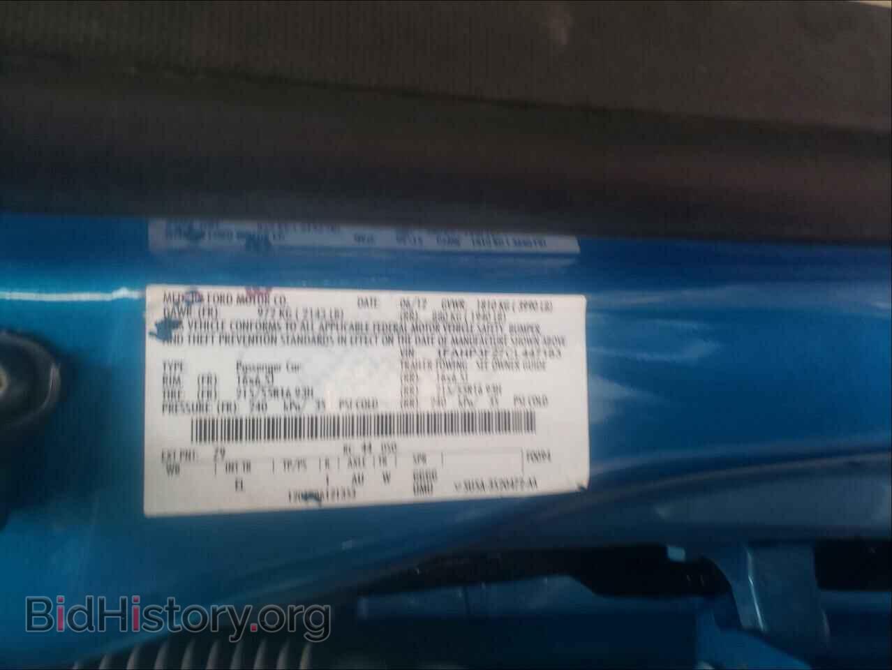 2012 FORD FOCUS - VIN: 1FAHP3F27CL447183 - Фото 10