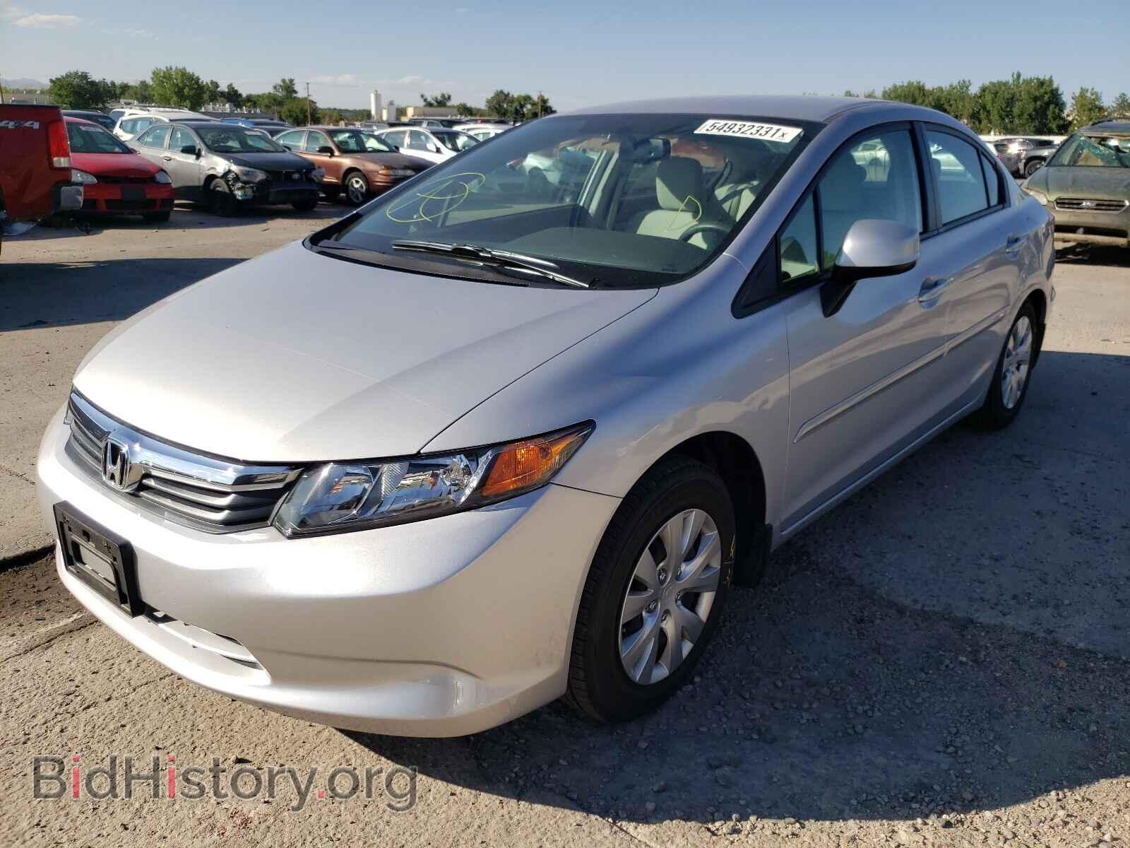 2012 HONDA CIVIC - VIN: 2HGFB2F50CH585604 - Фото 2