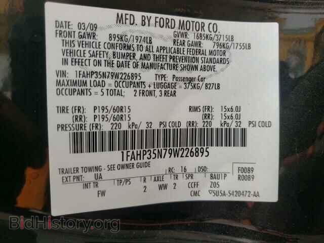 2009 FORD FOCUS - VIN: 1FAHP35N79W226895 - Photo 10