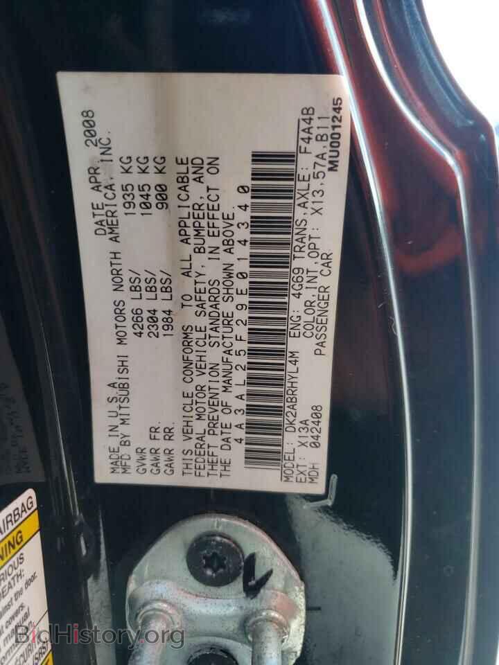 2009 MITSUBISHI ECLIPSE - VIN: 4A3AL25F29E014340 - Photo 10