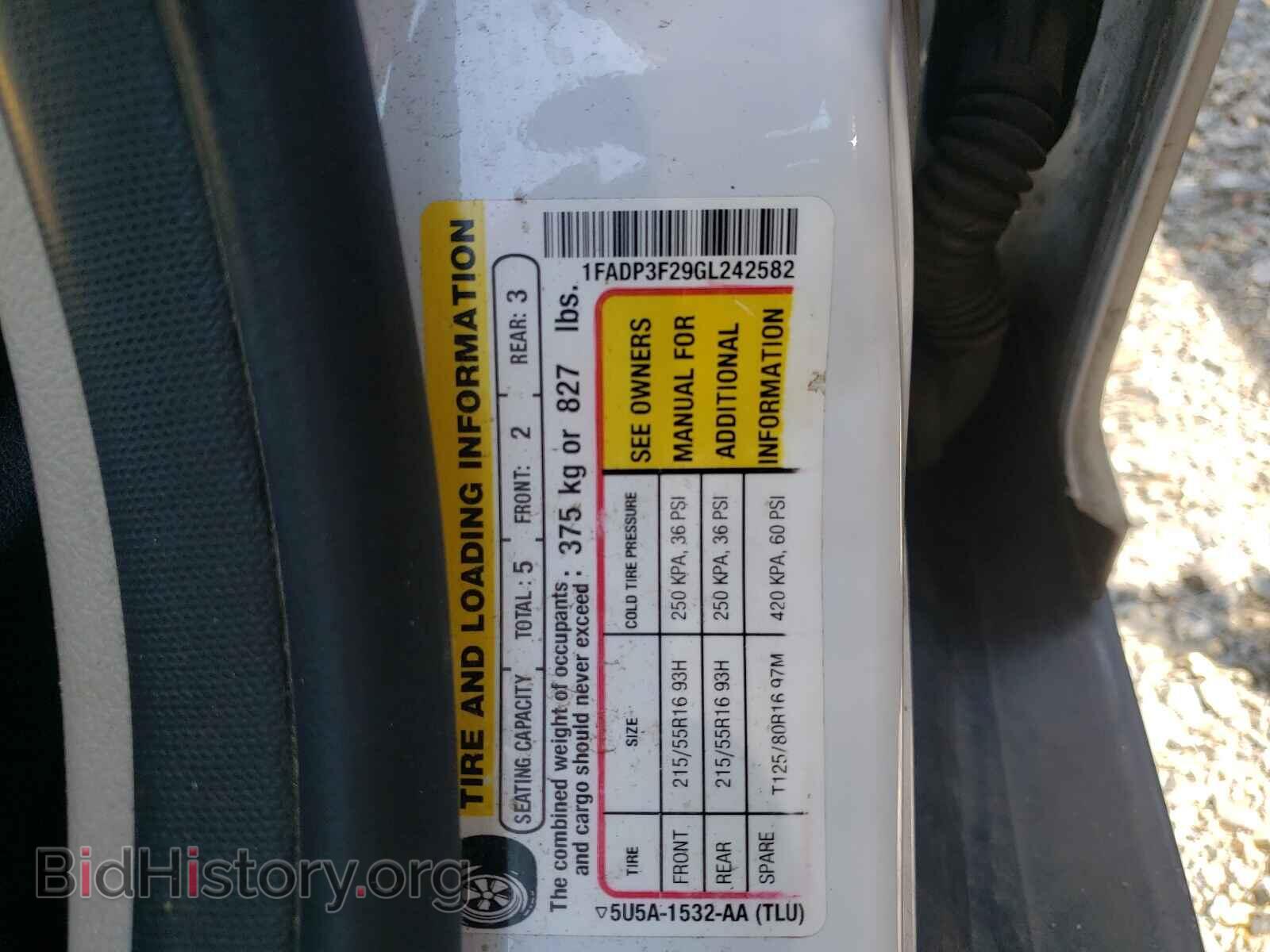 2016 FORD FOCUS - VIN: 1FADP3F29GL242582 - Photo 10