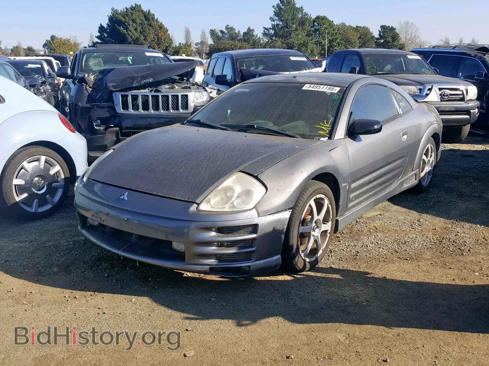 2002 MITSUBISHI ECLIPSE - VIN: 4A3AC84H92E075910 - Фото 2
