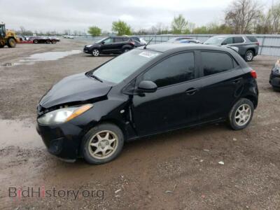 2011 Mazda 2, черный — VIN JM1DE1HY8B0102913, Copart