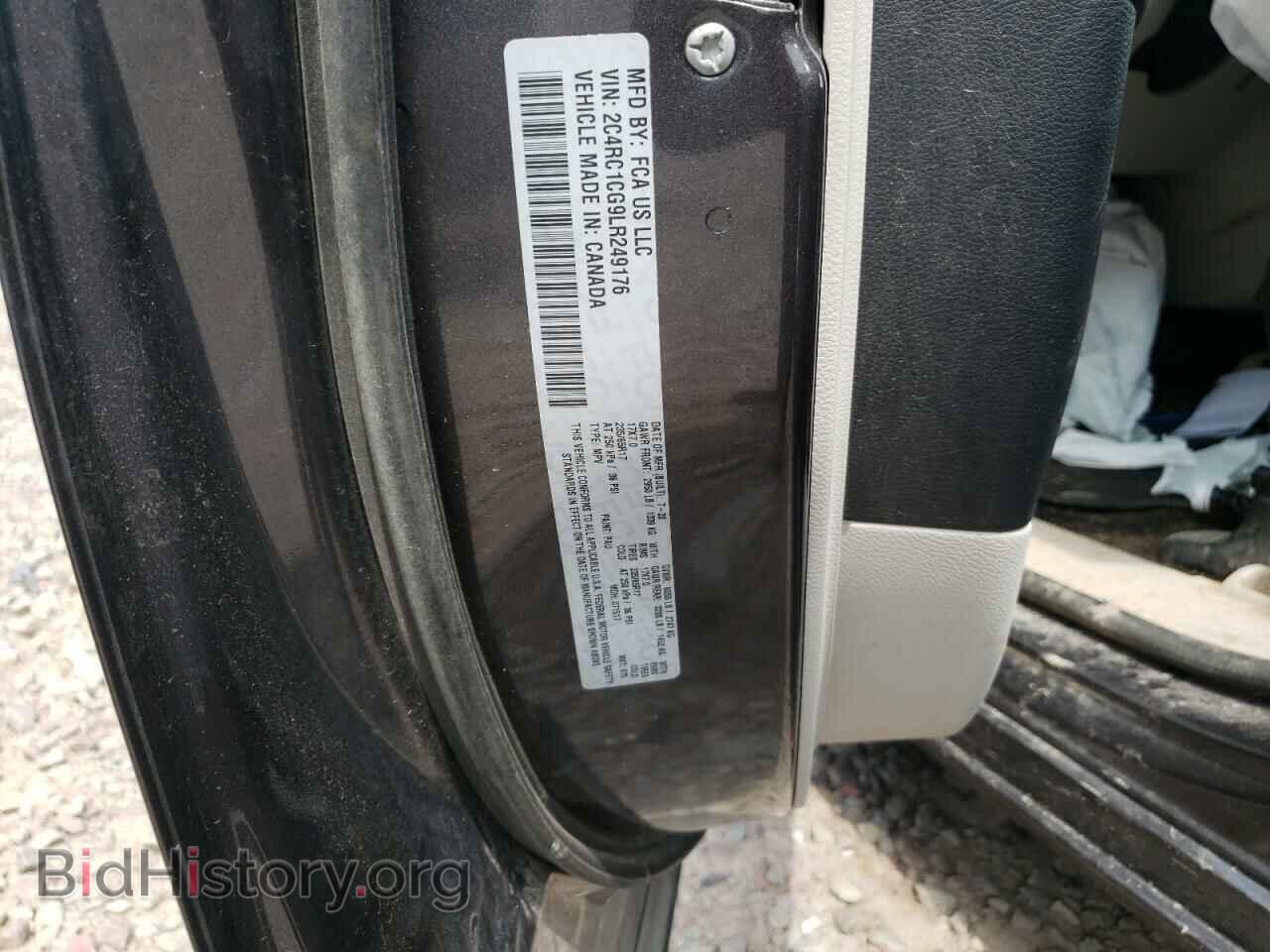 2020 CHRYSLER MINIVAN - VIN: 2C4RC1CG9LR249176 - Фото 10