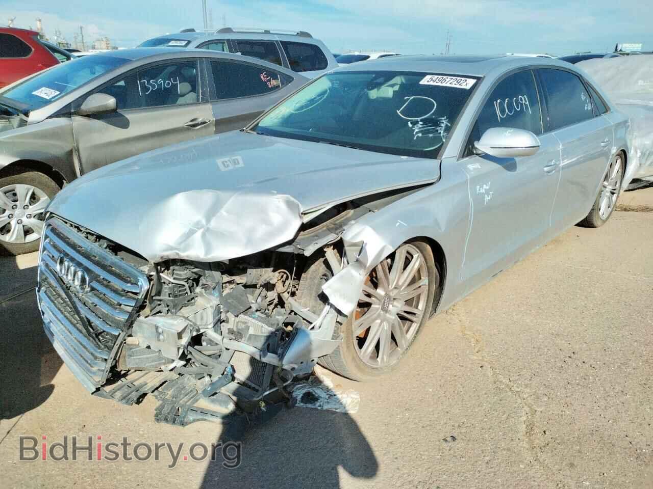 2013 AUDI A8 - VIN: WAURGAFD1DN033792 - Фото 2
