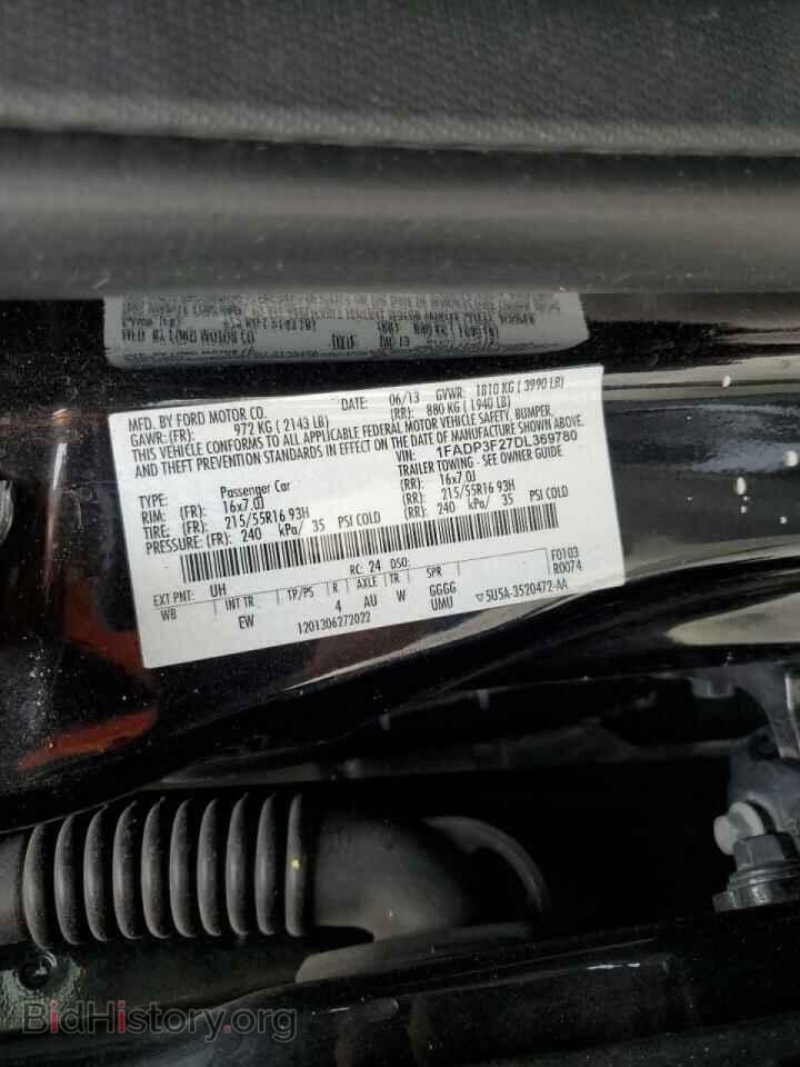 2013 FORD FOCUS - VIN: 1FADP3F27DL369780 - Photo 10