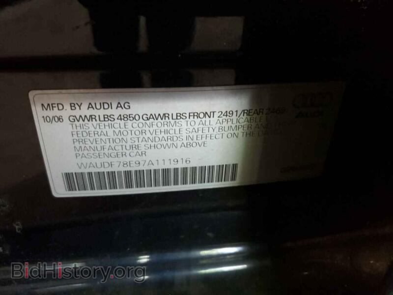 2007 Audi A4 (VIN WAUDF78E97A111916) — photo 10 of 10