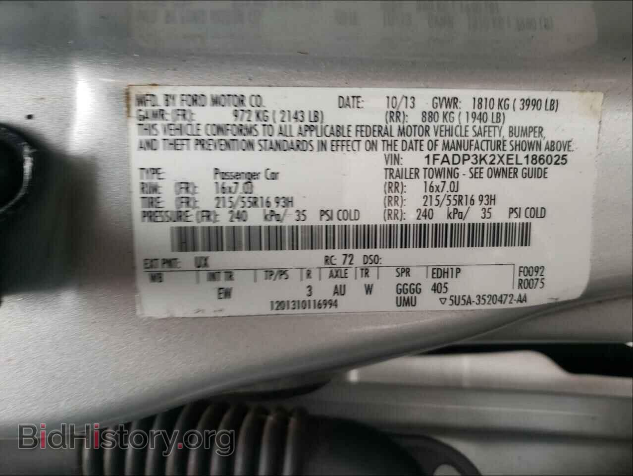 2014 FORD FOCUS - VIN: 1FADP3K2XEL186025 - Photo 10