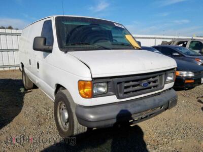 2006 Ford ECONOLINE, white — VIN 1FTRE14W86DA97933, Copart