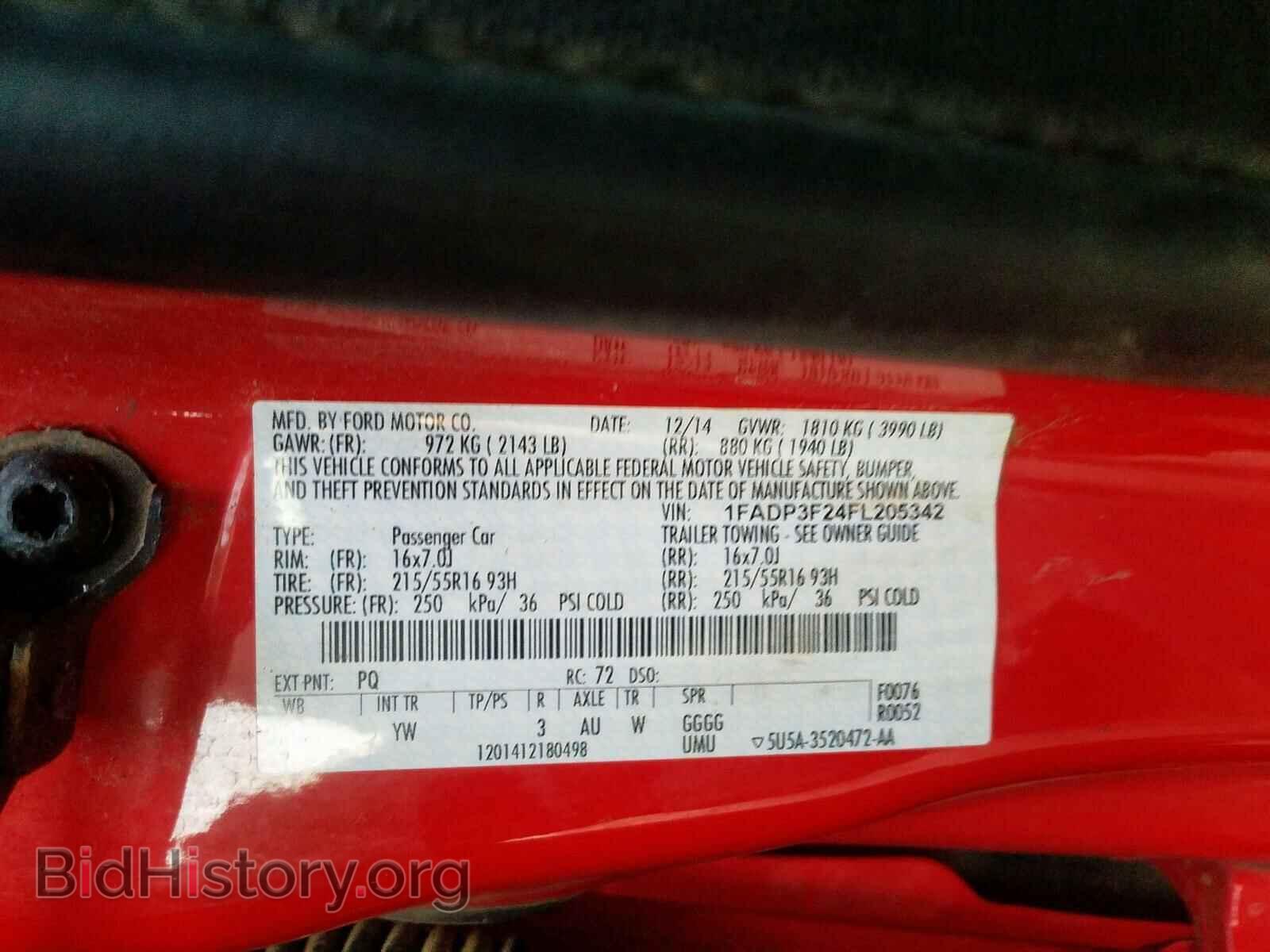 2015 FORD FOCUS SE - VIN: 1FADP3F24FL205342 - Фото 10