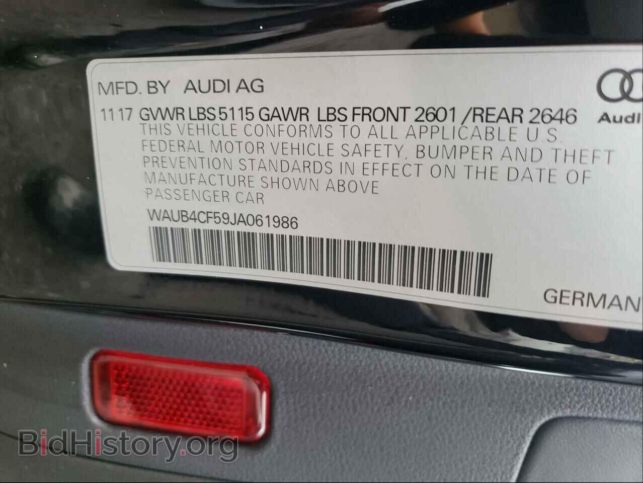 2018 AUDI S5/RS5 - VIN: WAUB4CF59JA061986 - Фото 10