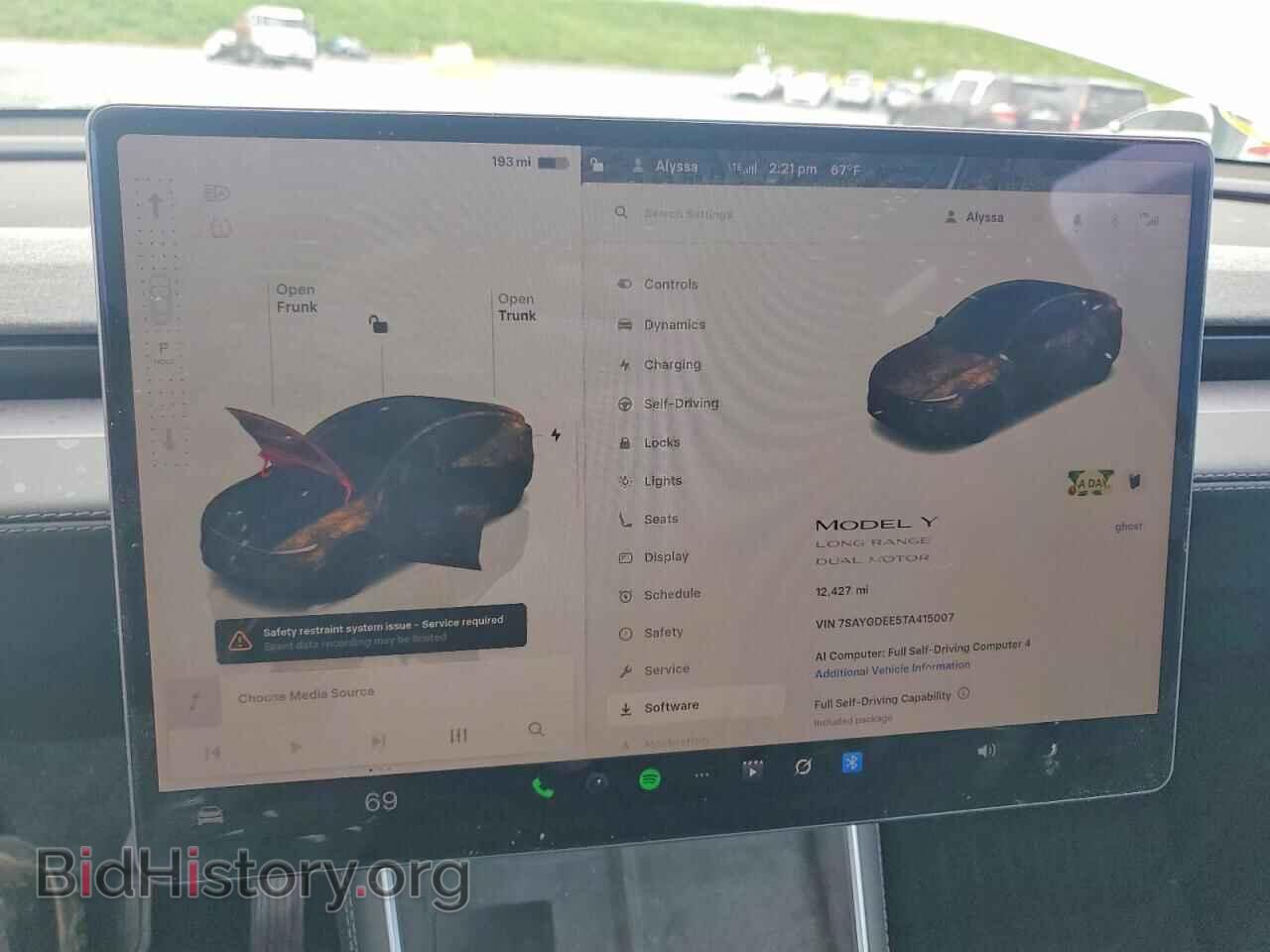 2026 TESLA MODEL Y - VIN: 7SAYGDEE5TA415007 - Photo 9