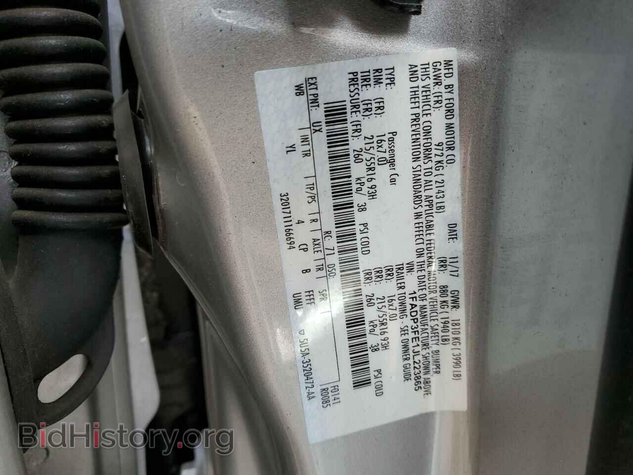 2018 FORD FOCUS - VIN: 1FADP3FE1JL223865 - Фото 12