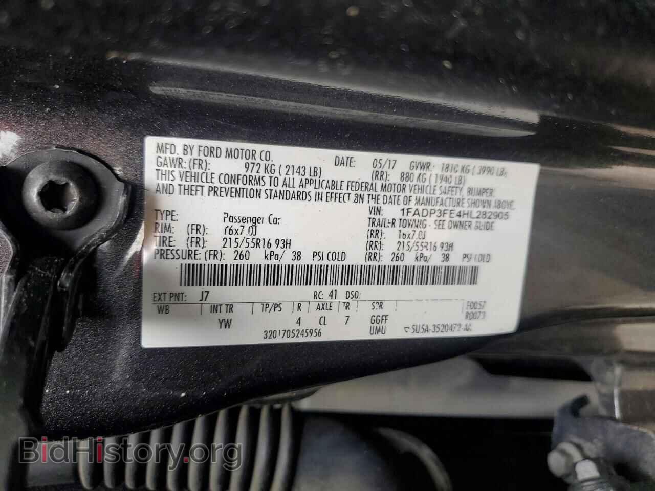 2017 FORD FOCUS - VIN: 1FADP3FE4HL282905 - Photo 12