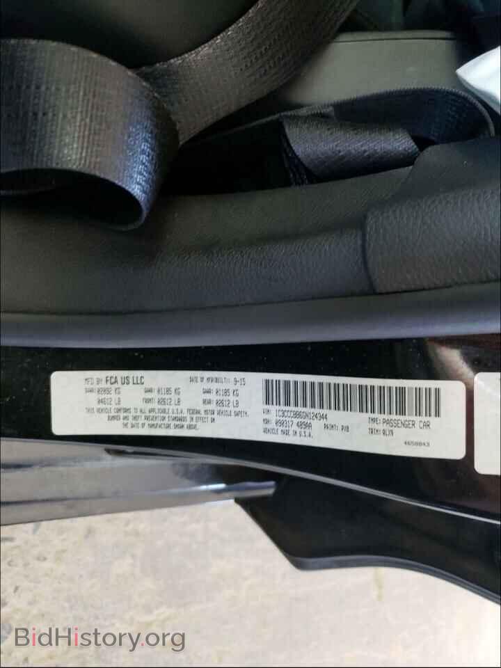 2016 CHRYSLER 200 - VIN: 1C3CCCBB6GN124344 - Фото 10