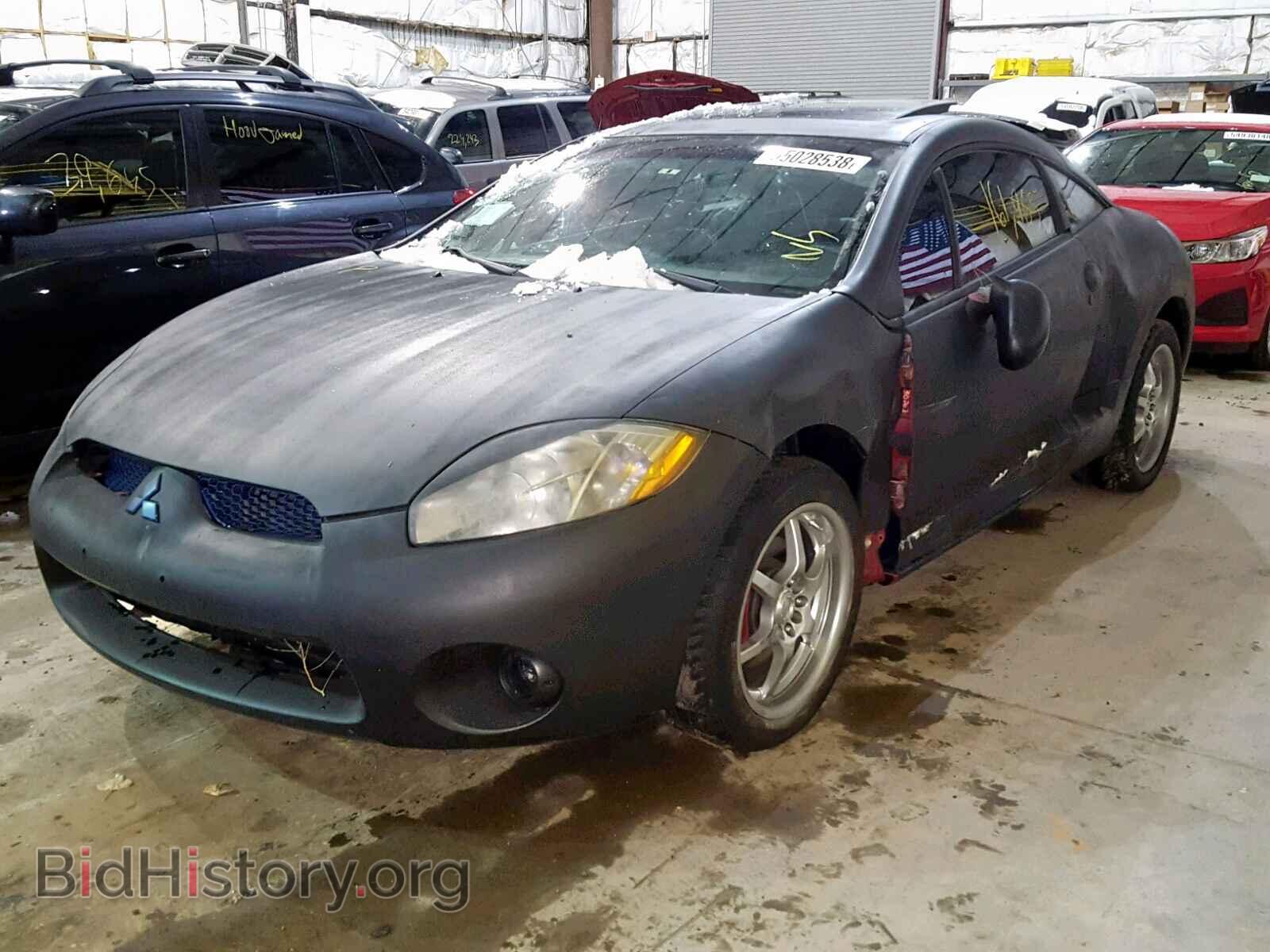 2006 MITSUBISHI ECLIPSE - VIN: 4A3AK34T76E015480 - Фото 2