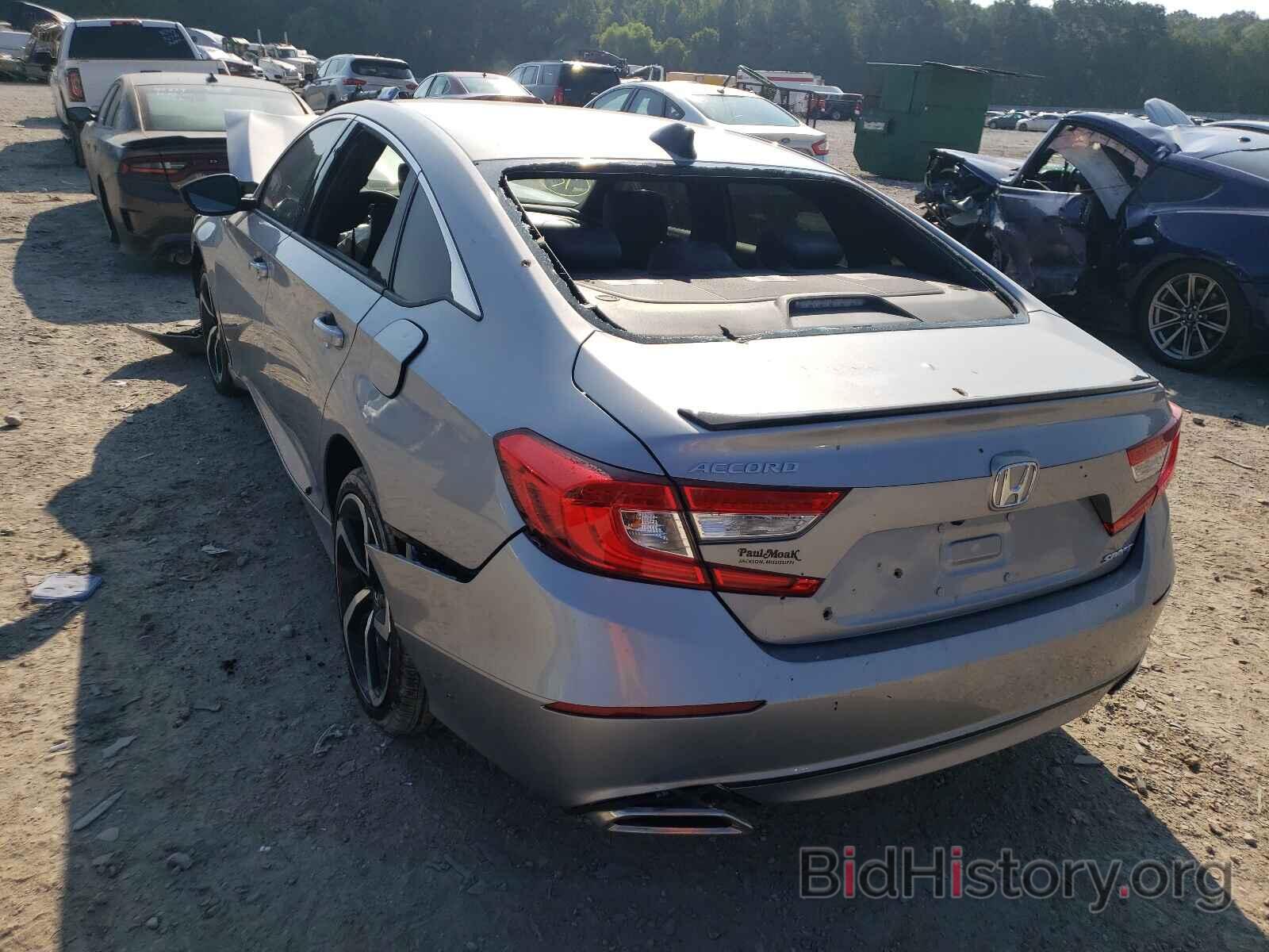 Report 1HGCV1F35MA072335 HONDA ACCORD 2021 SILVER GAS