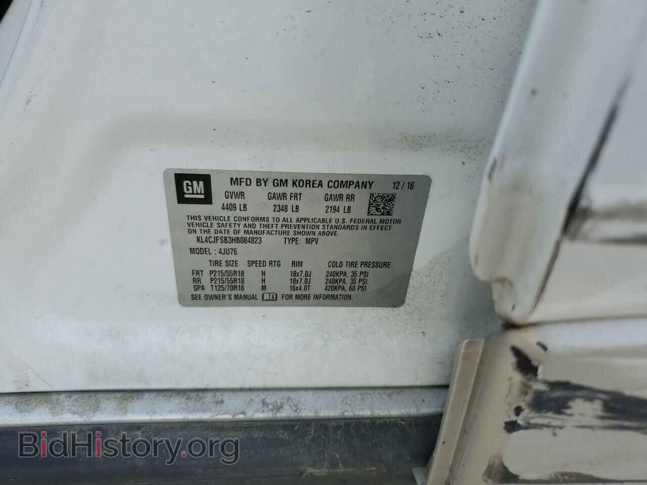 2017 BUICK ENCORE - VIN: KL4CJFSB3HB084823 - Фото 12