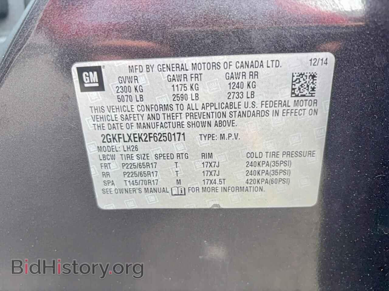 2015 GMC TERRAIN - VIN: 2GKFLXEK2F6250171 - Photo 10