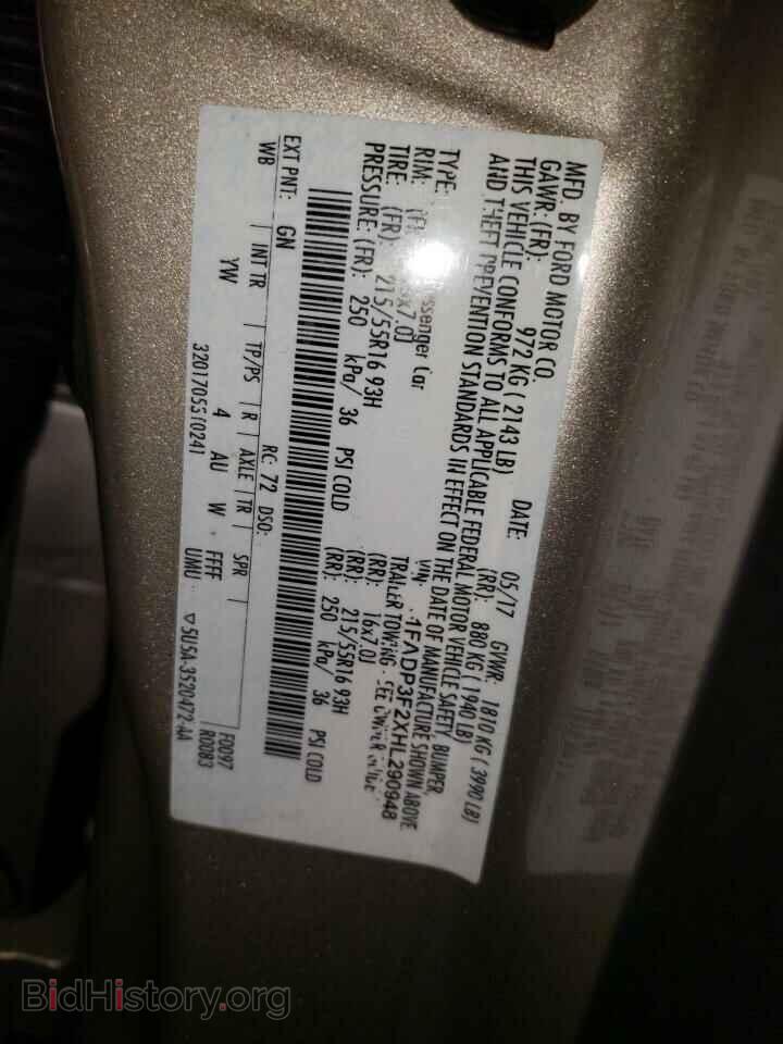 2017 FORD FOCUS - VIN: 1FADP3F2XHL290948 - Photo 10