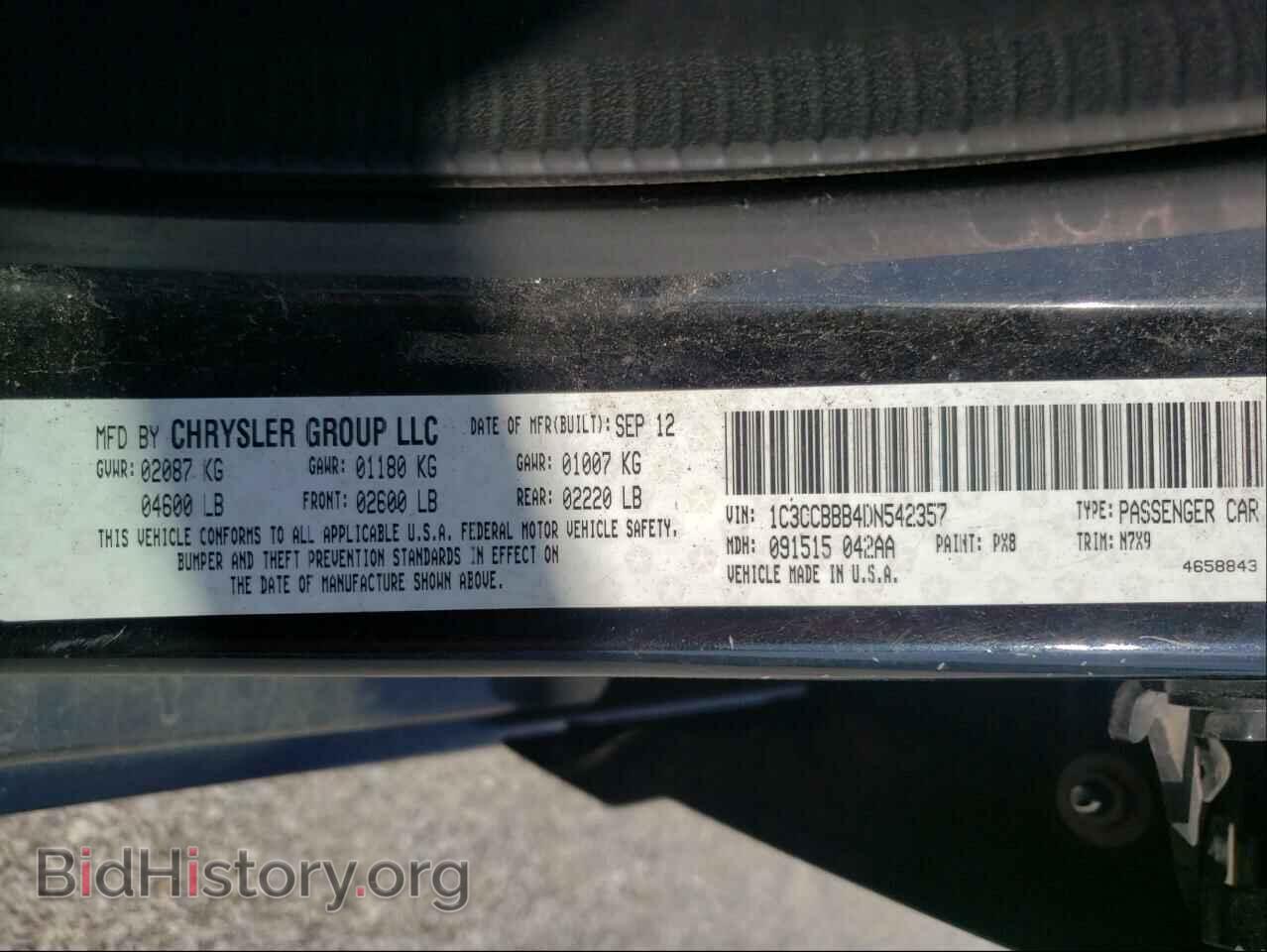 2013 CHRYSLER 200 - VIN: 1C3CCBBB4DN542357 - Photo 10
