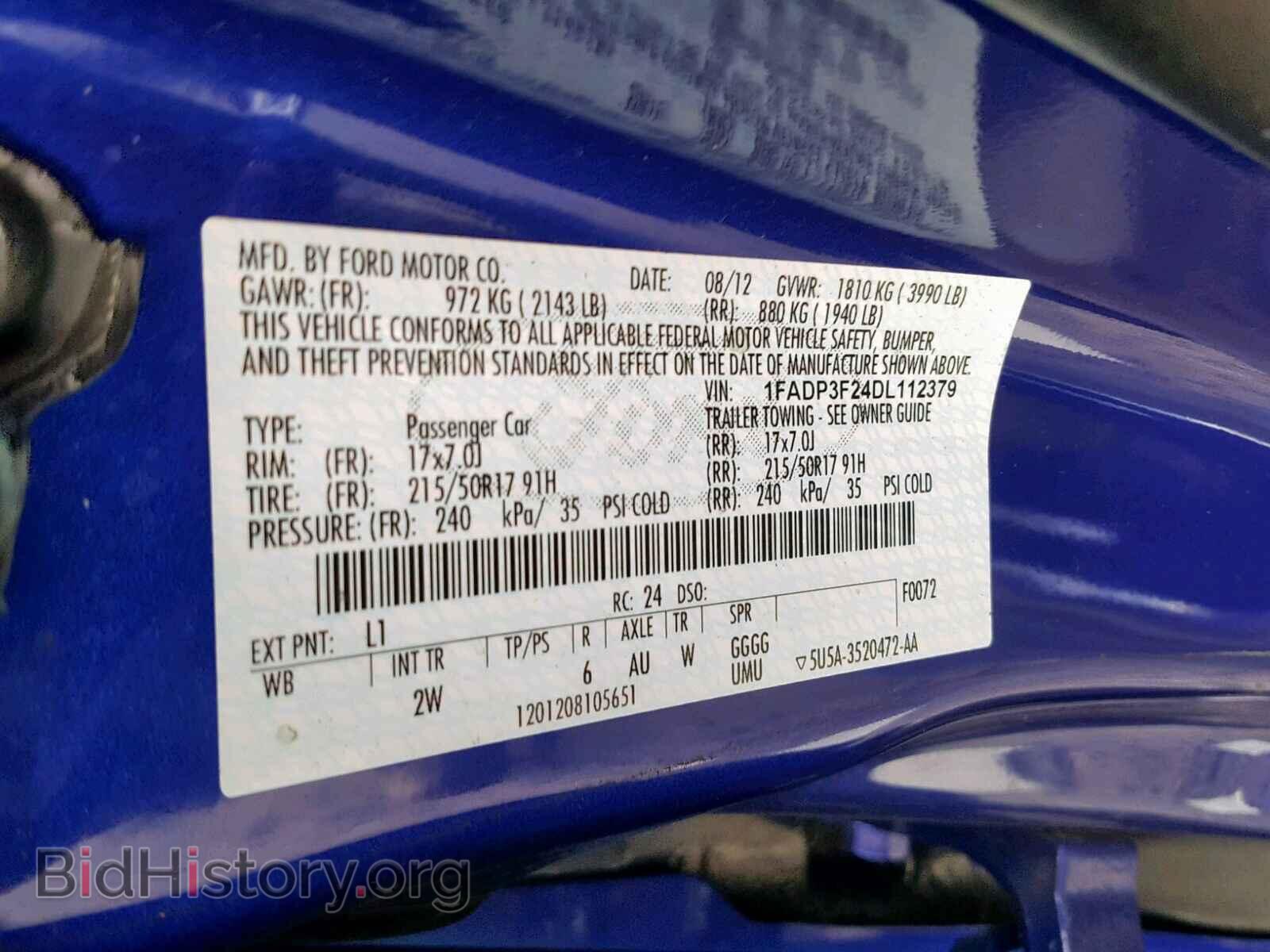 2013 FORD FOCUS SE - VIN: 1FADP3F24DL112379 - Фото 10