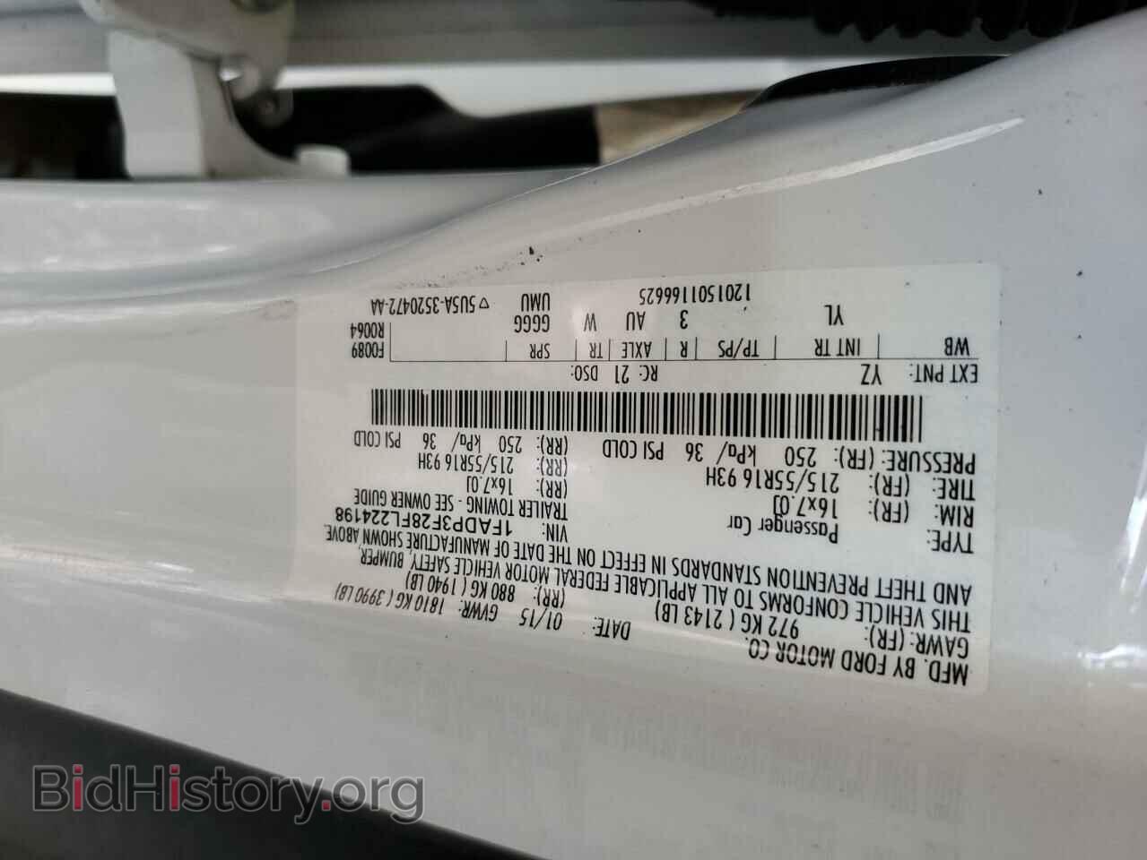 2015 FORD FOCUS - VIN: 1FADP3F28FL224198 - Фото 12