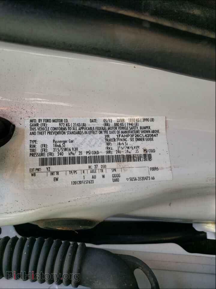 2012 FORD FOCUS - VIN: 1FAHP3F26CL420847 - Photo 10