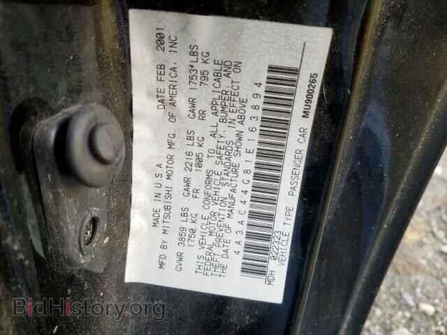 2001 MITSUBISHI ECLIPSE - VIN: 4A3AC44G81E163894 - Фото 10
