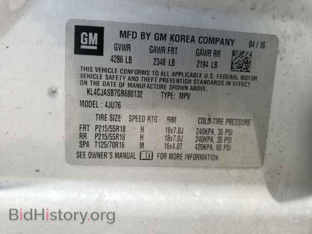 2016 BUICK ENCORE - VIN: KL4CJASB7GB680132 - Photo 10