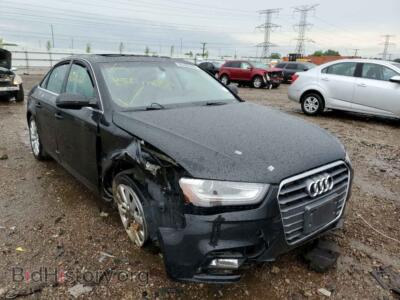 2013 Audi A4 A4 Premium, black — VIN WAUAFAFL2DN023635, Copart