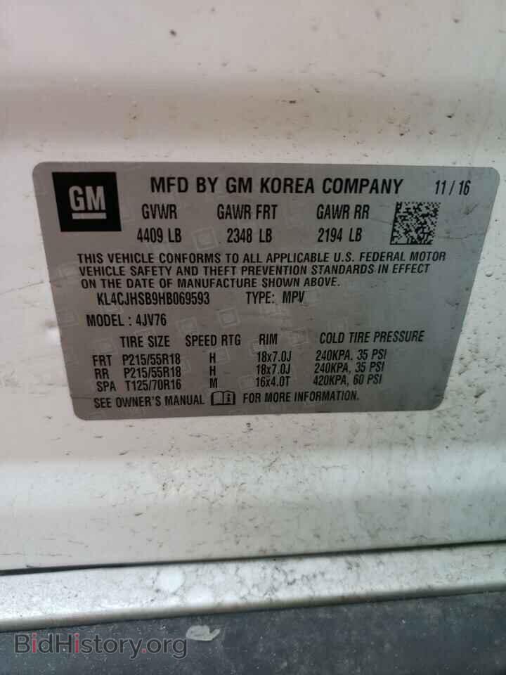 2017 BUICK ENCORE - VIN: KL4CJHSB9HB069593 - Photo 12