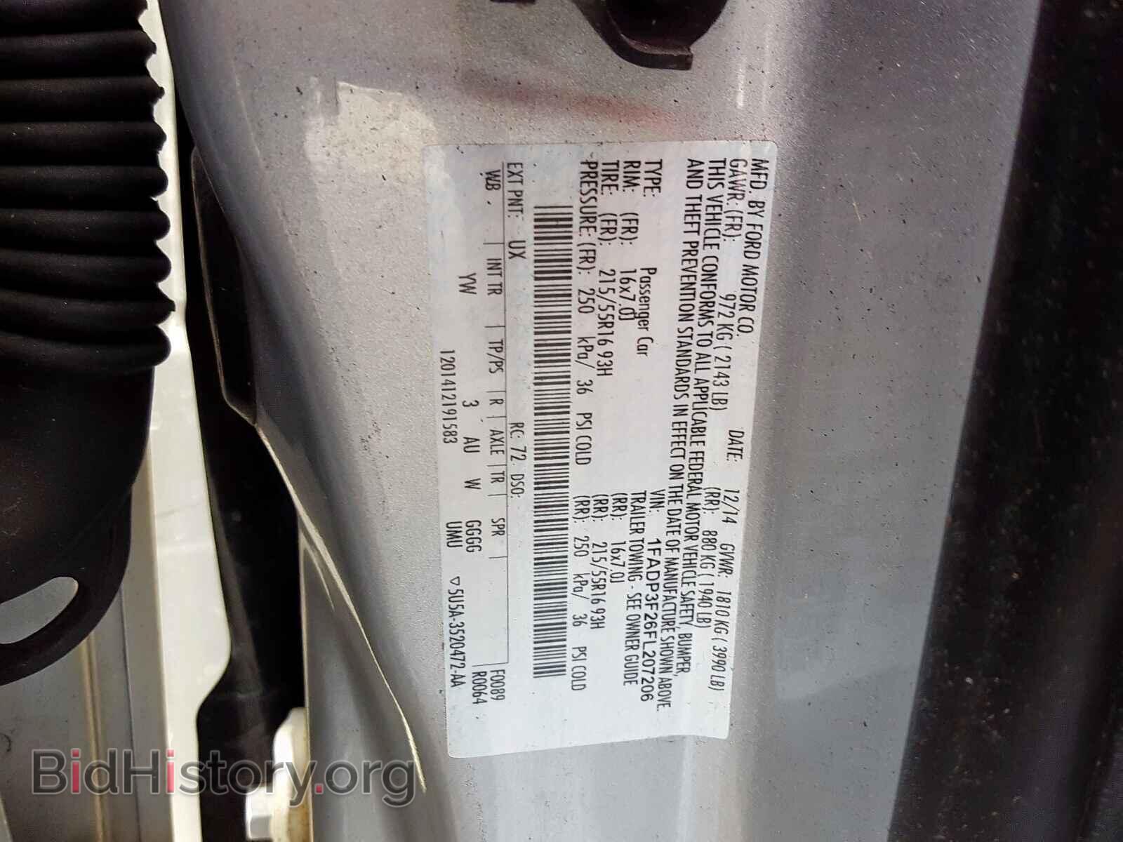 2015 FORD FOCUS SE - VIN: 1FADP3F26FL207206 - Фото 10