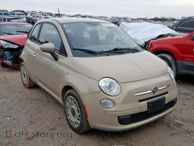 2012 Fiat 500 500 POP, beige — VIN 3C3CFFAR2CT340001, Copart