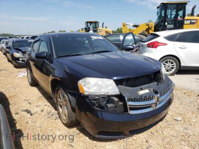 2012 Dodge AVENGER, blue — VIN 1C3CDZCB5CN222287, Copart