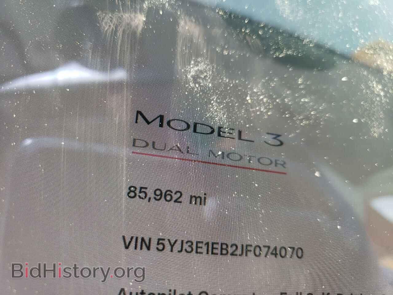 2018 TESLA MODEL 3 - VIN: 5YJ3E1EB2JF074070 - Photo 9