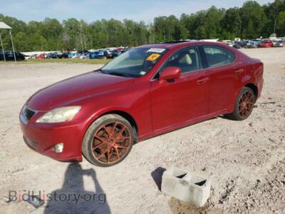 2008 Lexus IS 250, красный — VIN JTHCK262X85022676, Copart