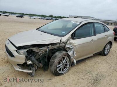 2017 Ford FOCUS SE, gold — VIN 1FADP3F29HL304872, Copart