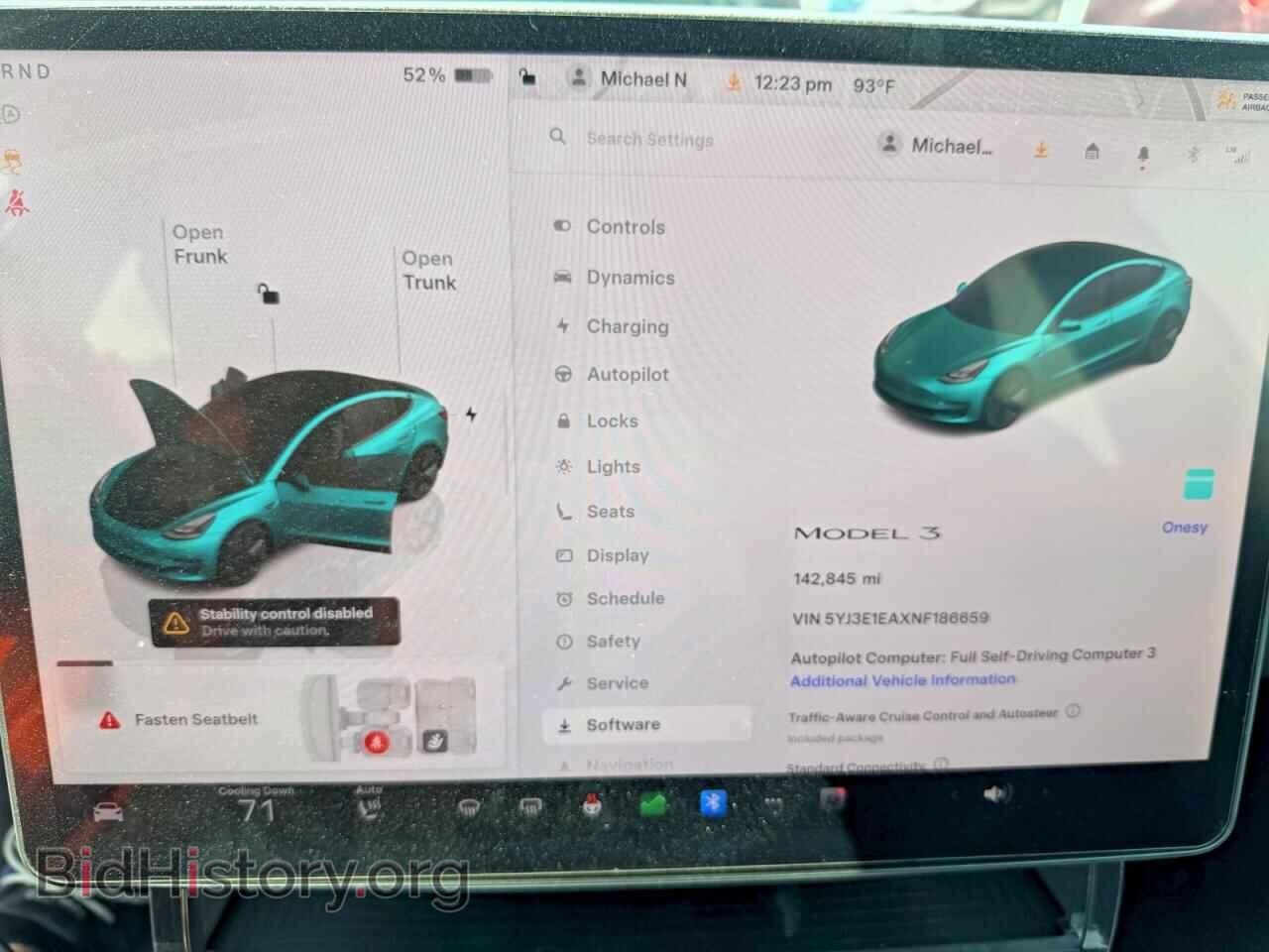 2022 TESLA MODEL 3 - VIN: 5YJ3E1EAXNF186659 - Photo 9