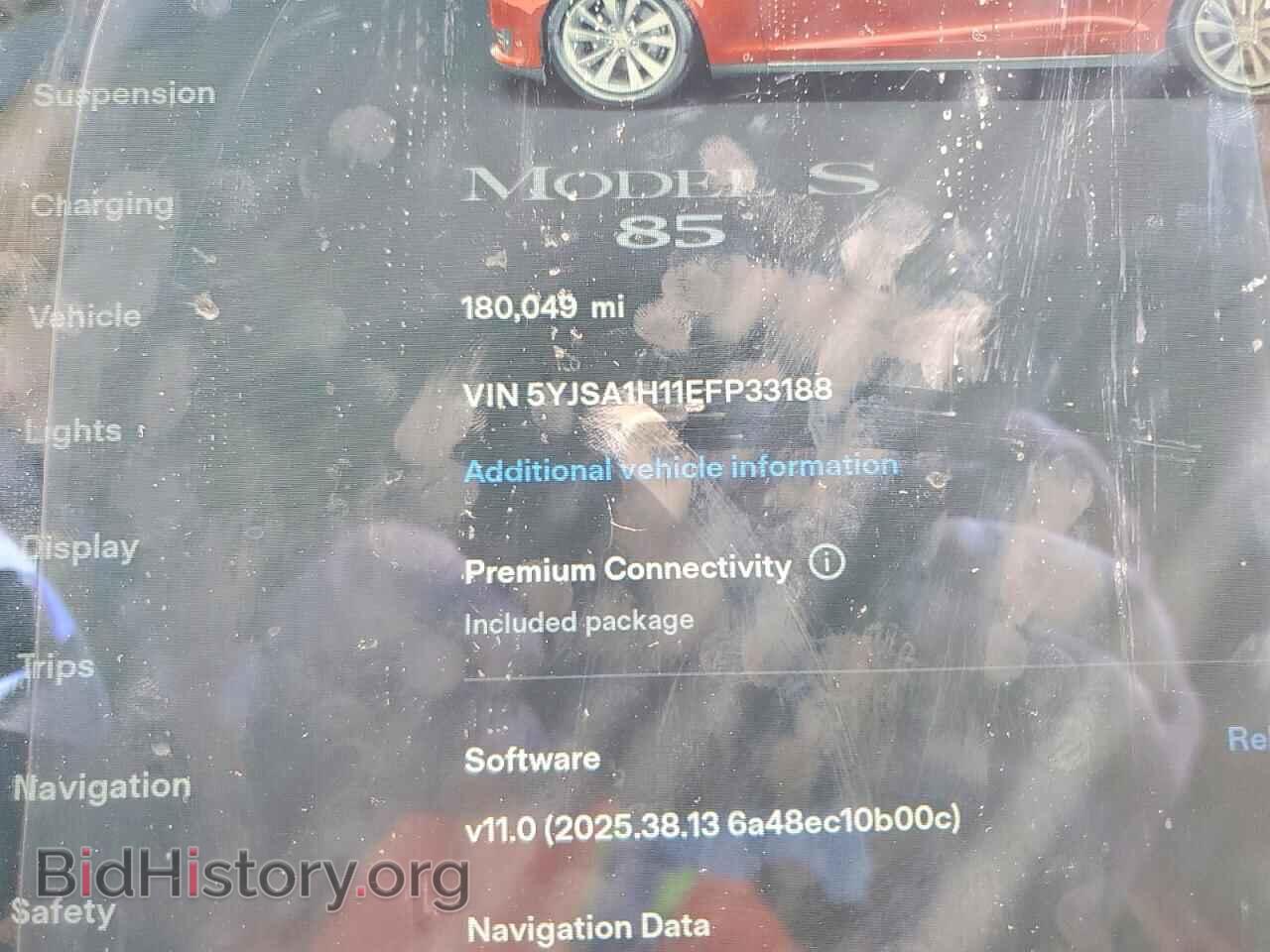 2014 TESLA MODEL S - VIN: 5YJSA1H11EFP33188 - Photo 9