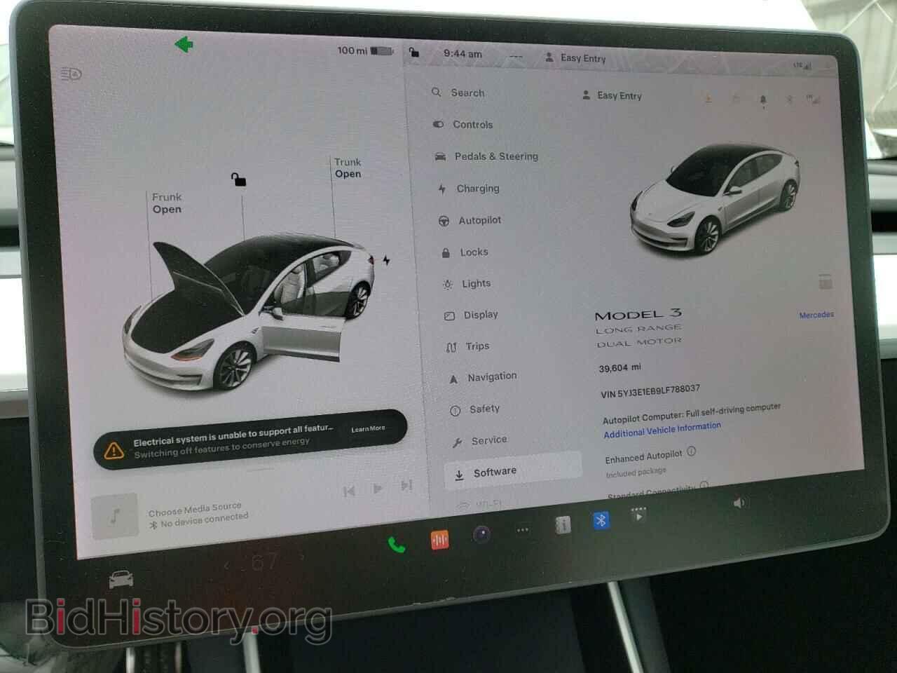 2020 TESLA MODEL 3 - VIN: 5YJ3E1EB9LF788037 - Фото 9