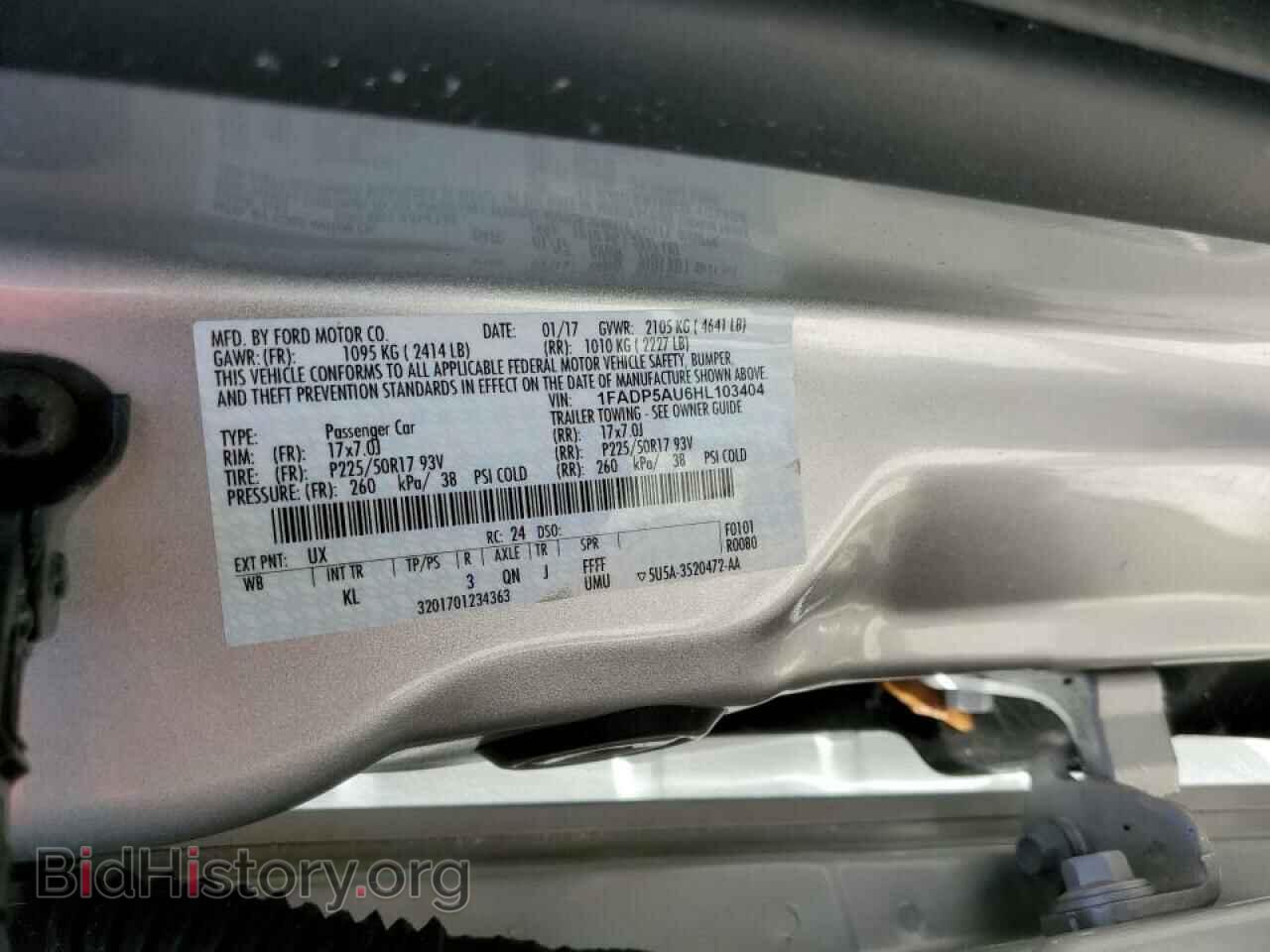 2017 FORD CMAX - VIN: 1FADP5AU6HL103404 - Фото 10