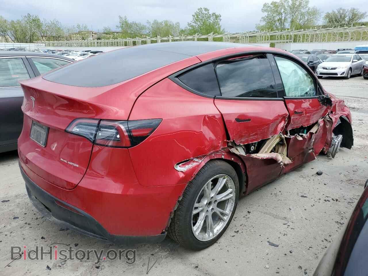 2021 TESLA MODEL Y - VIN: 5YJYGDEEXMF175180 - Фото 3