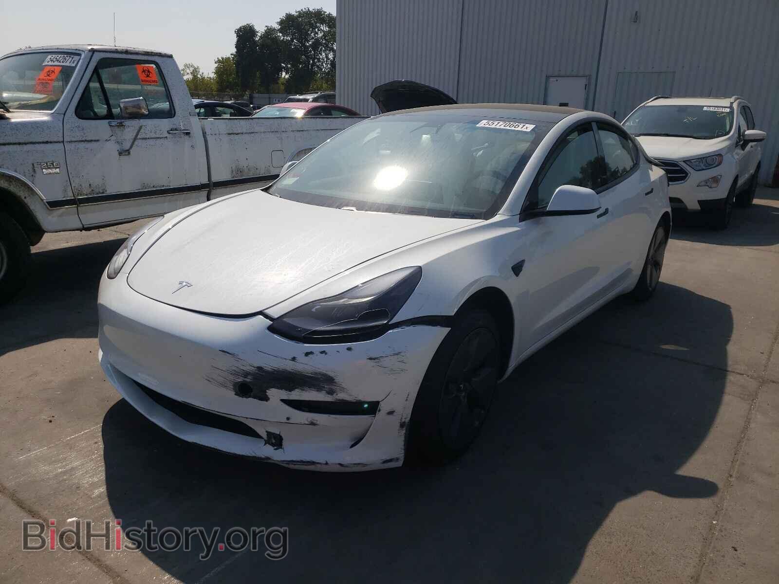 2021 TESLA MODEL 3 - VIN: 5YJ3E1EA2MF000837 - Фото 2