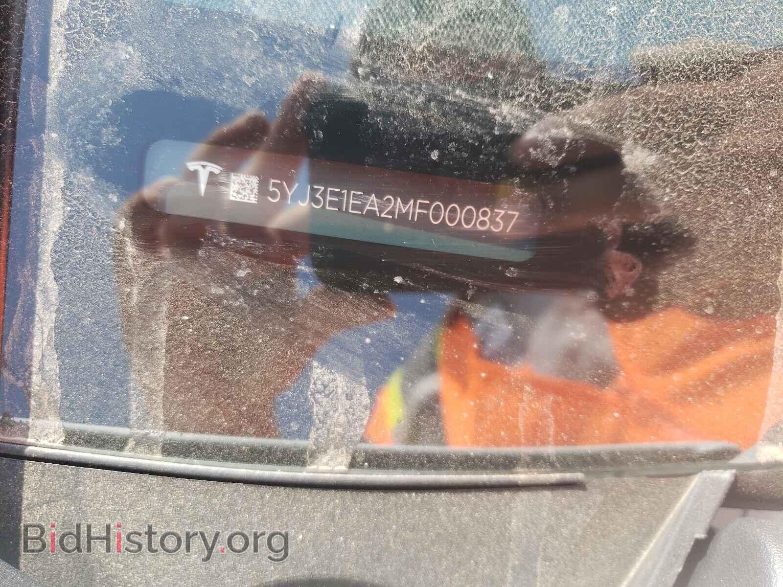 2021 TESLA MODEL 3 - VIN: 5YJ3E1EA2MF000837 - Фото 10