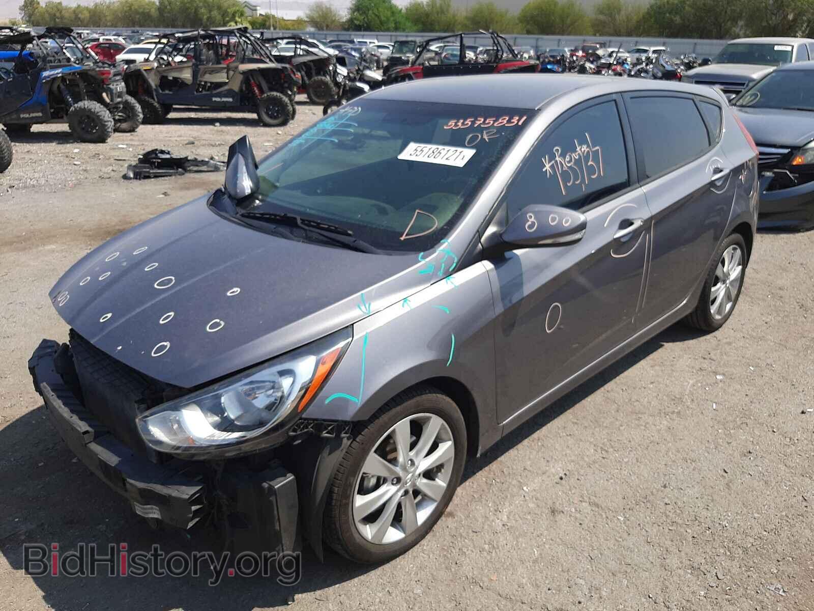 2013 HYUNDAI ACCENT - VIN: KMHCU5AE4DU119012 - Фото 2