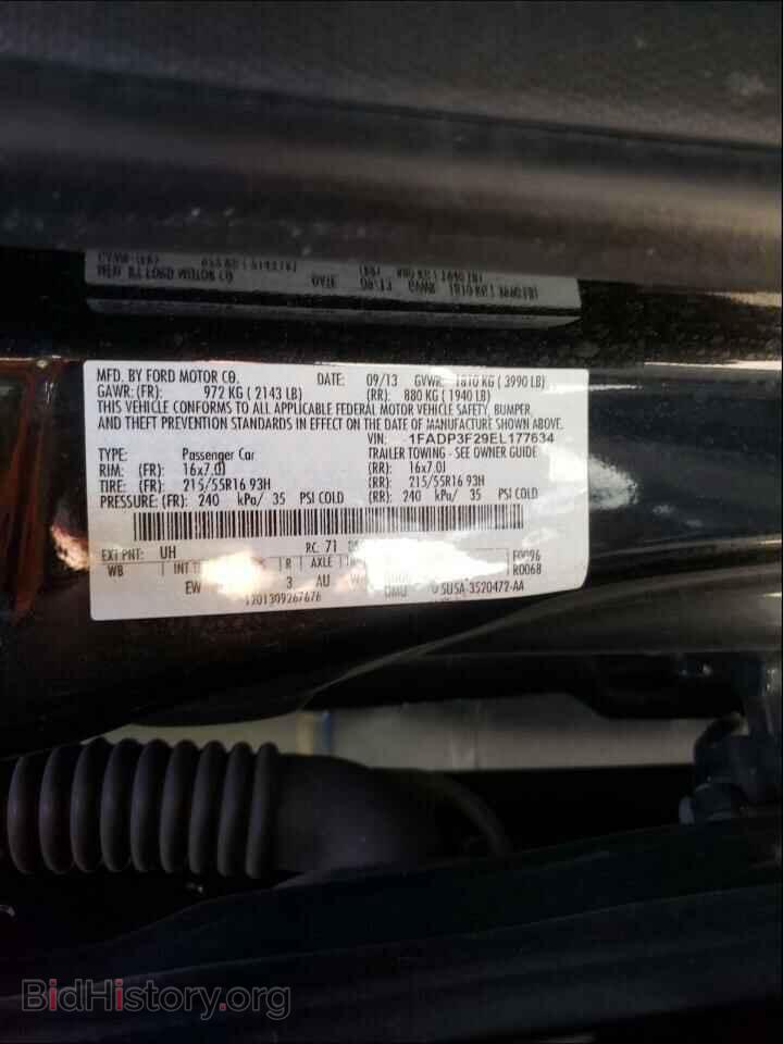 2014 FORD FOCUS - VIN: 1FADP3F29EL177634 - Фото 10